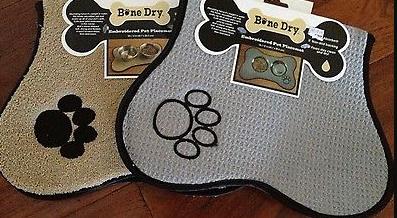 absorbent dog bowl mat